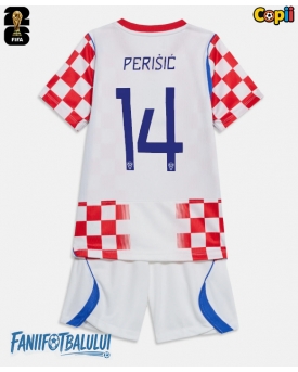 Croația Ivan Perisic #14 Echipament de Fotbal Replică Mondial 2026 Copii Acasa (+ Șorturi)